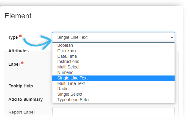 EMResource Form Configuration Elements